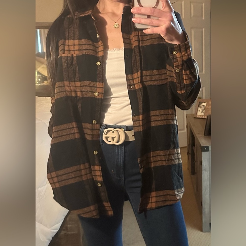 Thread & Supply Plaid Jacket - Black and Brown